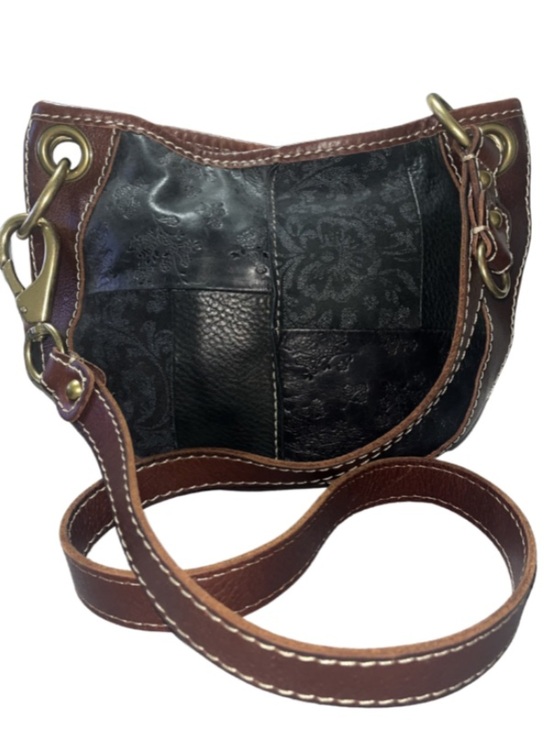 Fossil Handbags - Vintage Fossil Patchwork Tooled
Leather Hobo Bag - Excellent
Condition